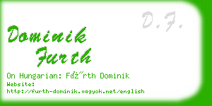 dominik furth business card